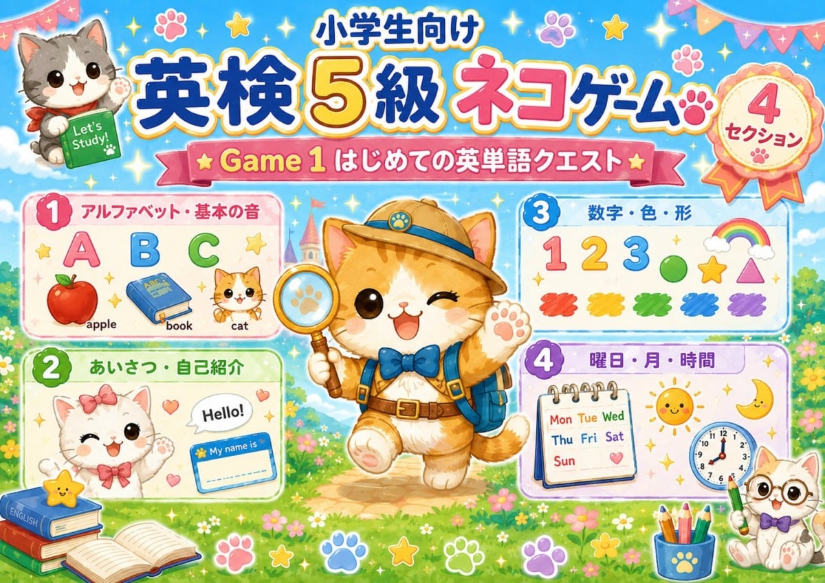 英検5級対策ゲーム